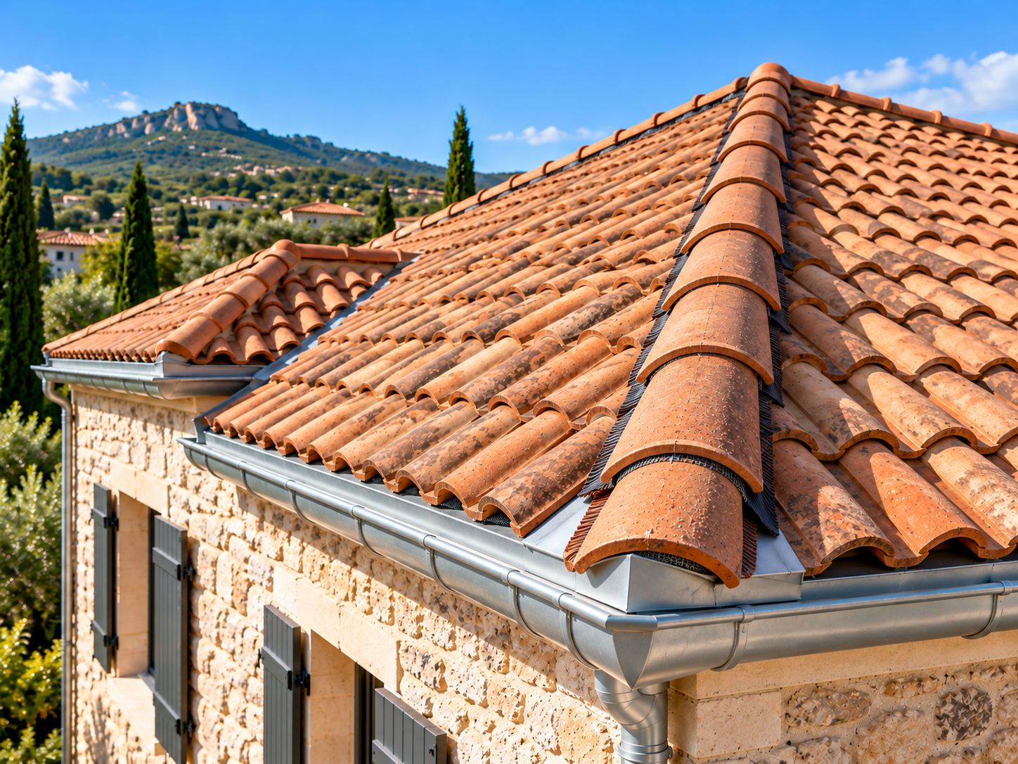Réfection d'un faîtage ventilé