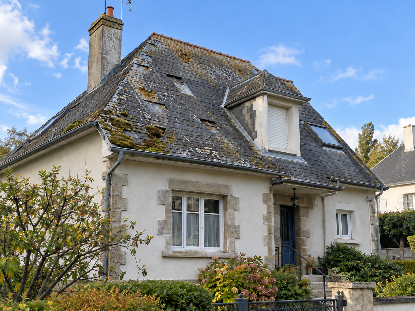 Toiture ancienne avant rénovation